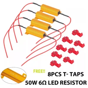 4X LOW VOLTAGE LED LOAD RESISTOR 4 TRAILER TAIL STOP LIGHTS INDICATOR LAMP